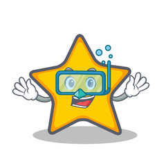 Diving star character cartoon style © kongvector
