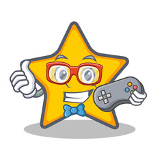 Gamer star character cartoon style © kongvector
