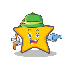 Fishing star character cartoon style © kongvector