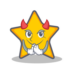 Devil star character cartoon style © kongvector
