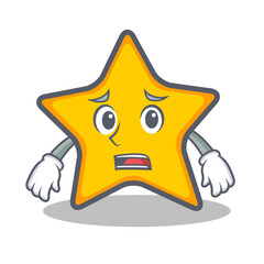 Afraid star character cartoon style © kongvector