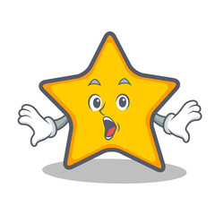 Surprised star character cartoon style © kongvector