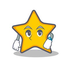 Waiting star character cartoon style © kongvector