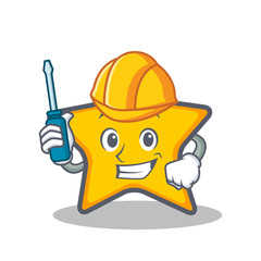 Automotive star character cartoon style © kongvector