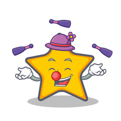 Juggling star character cartoon style © kongvector