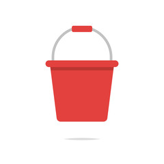 Bucket icon vector isolated © FARBAI