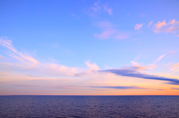 Obraz premium Seascape with sea horizon