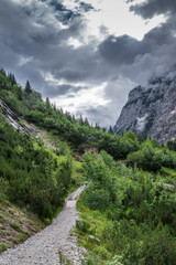 The mountains of Alps in Bavaria, Germany