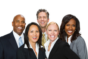 Divese group of business people.