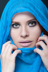 Beautiful and exotic young woman