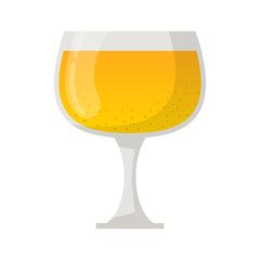 Vector cartoon juice glass