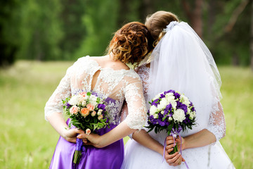 Bride with a friend