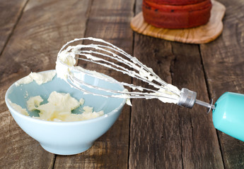 Tart red velvet, elaboration.