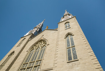Fototapeta na wymiar Notre Dame Cathedral church in Ottawa Canada