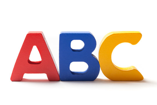 Capital Letters A B And C In A Line