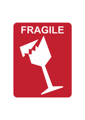 fragile, sticker