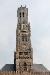 Fototapeta na wymiar Belfry tower of Bruges