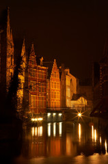 Obraz premium Ghent by night