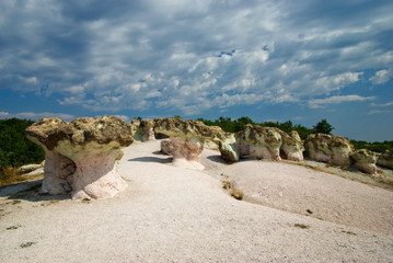 The Stone Mushrooms is a rock phenomenon near Beli Plast village in Bulgaria, on the road between...