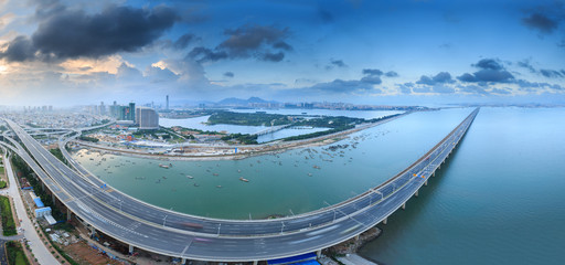 Xiamen Xinglin Bridge Seascape