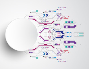 Vector abstract technology concept.