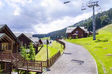 Popular ski resort Bukovel in the summer