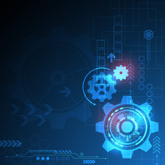 Vector abstract background technology gears concept.