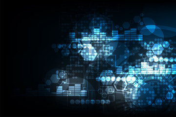 Vector abstract background technology concept.