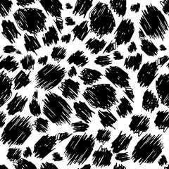seamless texture painted handmade black shape