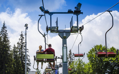 Popular ski resort Bukovel in the summer