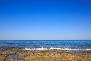 Sea and blue sky.
