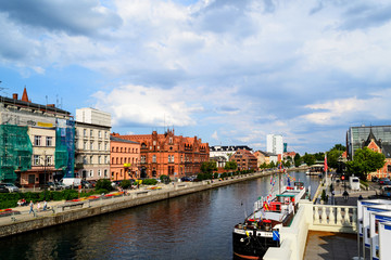 Wyspa Młyńska w mieście Bydgoszcz, Polska
