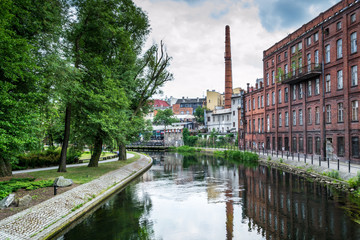 Wyspa Młyńska w mieście Bydgoszcz, Polska © Senatorek