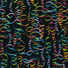 Serpentine on a black background