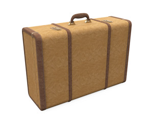 Vintage Suitcase Isolated