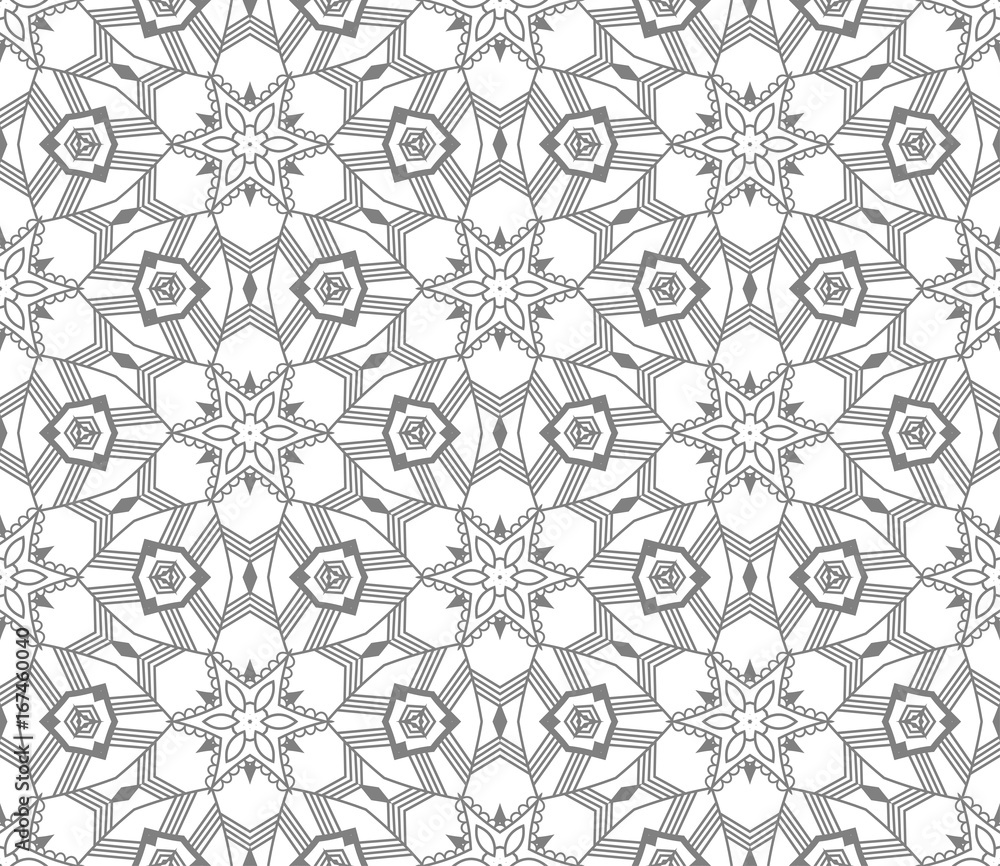 Aufkleber seamless abstract hand drawn vector pattern
