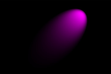 Pink abstract creative, spotlight isolated on black background with space for text or image