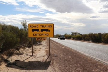 Caution Road Trains Entering, Western Australia