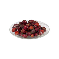 Dried wild rose berries