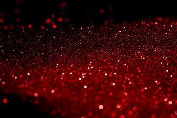 red and silver Sparkling Lights Festive background with texture. Abstract Christmas twinkled bright