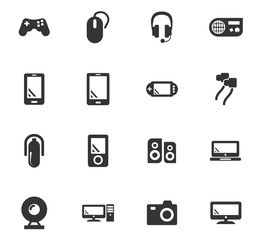 Gadget icons set