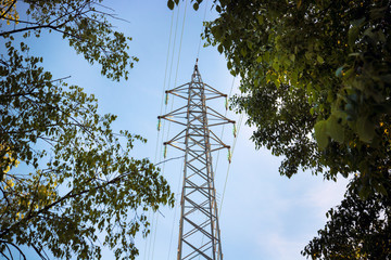 environment electromagnetic pollution, human footprint in nature
