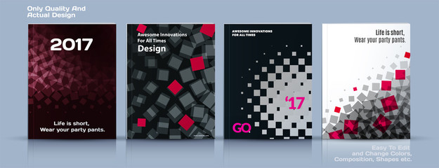Fototapeta na wymiar Set of Business vector template, brochure design, abstract annual report