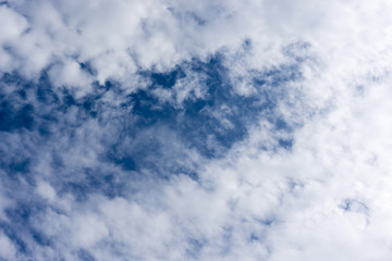 Bright sky and fresh air for background