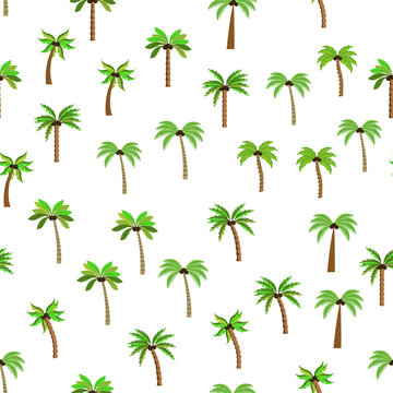 pattern of palm trees