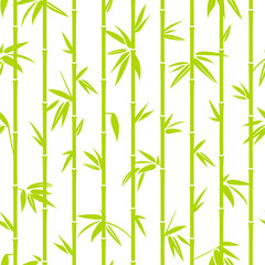 Seamless Pattern Bamboo Green