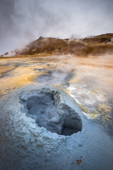 Heisse Quellen bei Namafjall am Myvatn See, Island