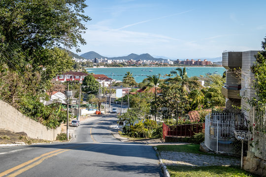 View of Jurere and Jurere beach - Florianopolis, Santa Catarina, Brazil