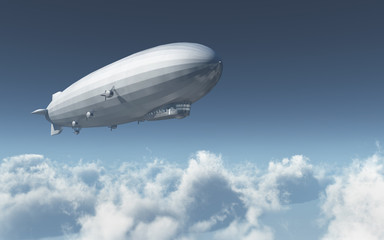 Luftschiff über den Wolken - 167475826