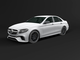 Modern Car isolated on dark background